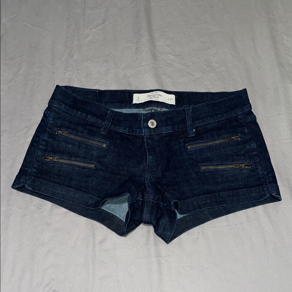 Abercrombie & Fitch Dark Indigo Jean Shorts